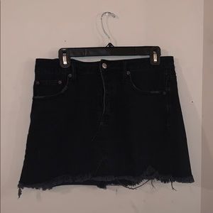 Black American Eagle Jean Skirt